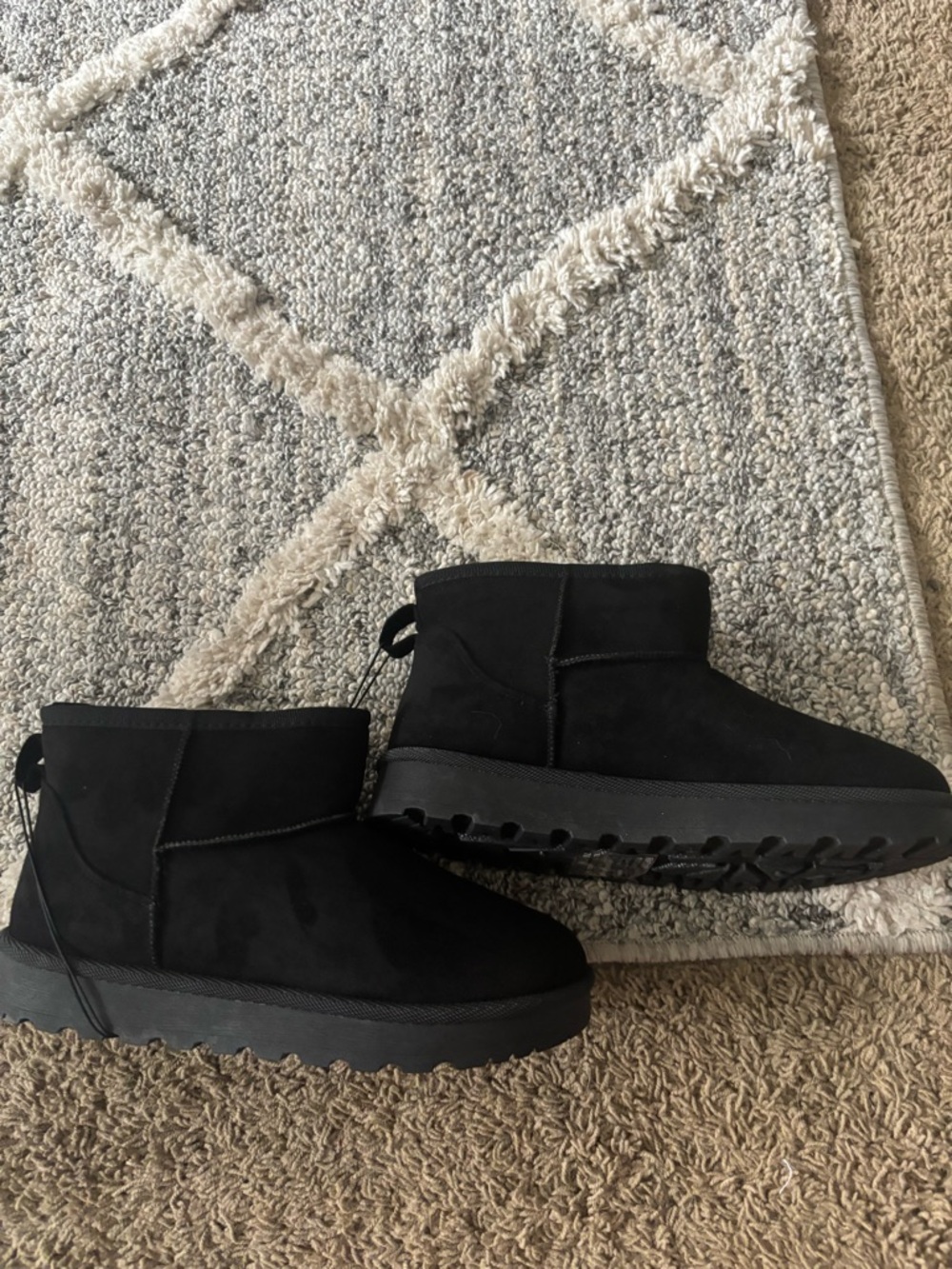 Black Women's Ankle Snow Boots -